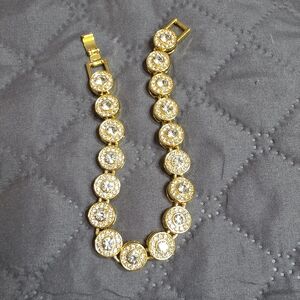 Elegant Gold and Silver Bracelet,